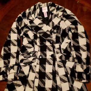 Houndstooth Pea Coat, Women's Small, Candies